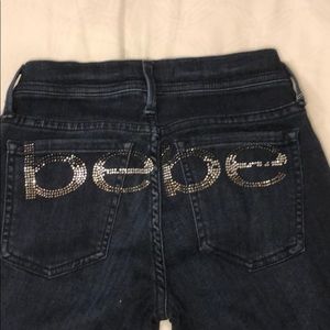 Dark wash skinny Bebe Jean